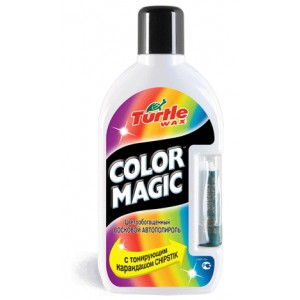 Цветной автополироль COLOR MAGIC BRIGHT WHITE WAX — белый 500ML