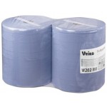 W202 Veiro Professional Comfort протирочный материал, 2сл.,синий, 330х350мм, 1000лст., 2 рул.